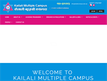 Tablet Screenshot of kailalicampus.edu.np